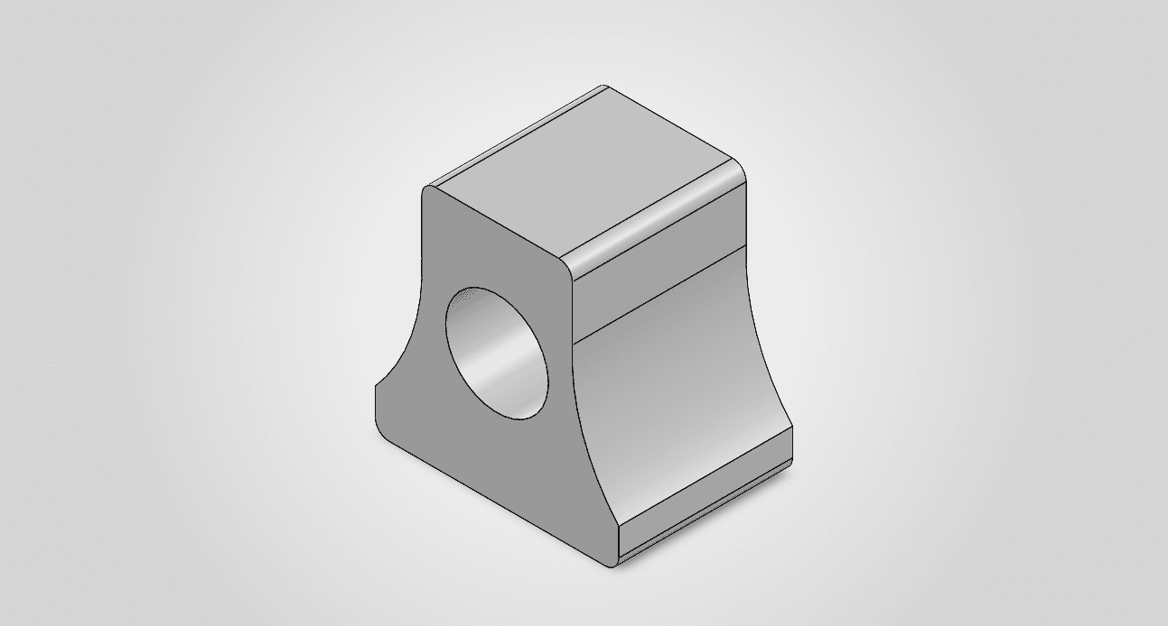SolidWorks model of the rounded original-style recovery eyelet